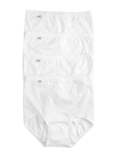 Sloggi Basic+ Maxi 4p, Slip Donna, Bianco (White), 44