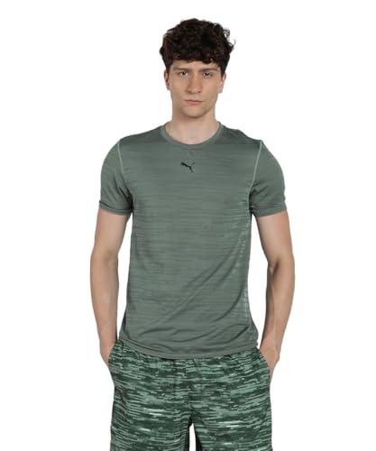PUMA M TAD Tech Seamless Tee, Magliette Unisex - Adulto, Green Moon,
