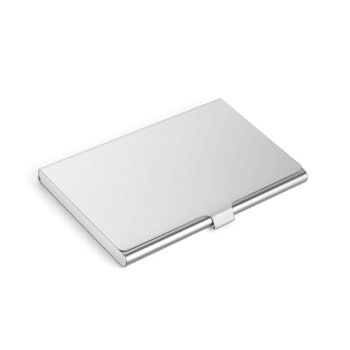 Vicloon Porta Carte di Credito, Porta Carte Acciaio Anti RFID e NFC in Acciaio Inossidabile, Eleganti Portafogli da Viaggio, Carta d'identità, Assicurazione, Debito, per Uomo e Donna