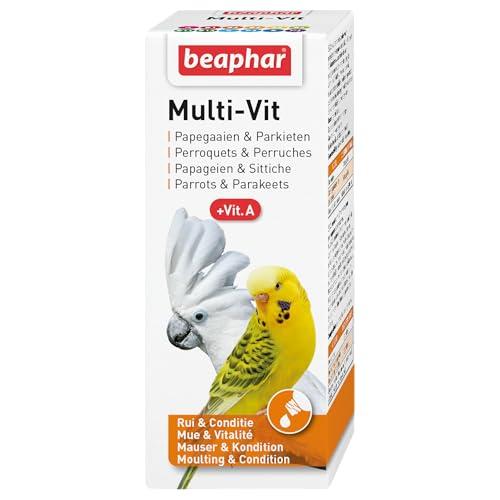 Beaphar Multi-Vit per Parrocchetti e Pappagalli, con 12 Vitamine, 50 ml (Confezione da 1)