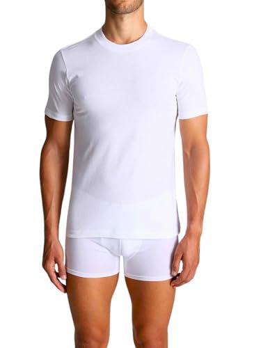 Liabel 3 Pz Maglietta Uomo Intima Cotone100% Premium ComfortFit | Morbidezza e Traspirabilità | T Shirt Uomo Ideale per Tutte Le attività (IT, Testo, XL, Regular, Regular, 3 Pz Bianco - Girocollo)