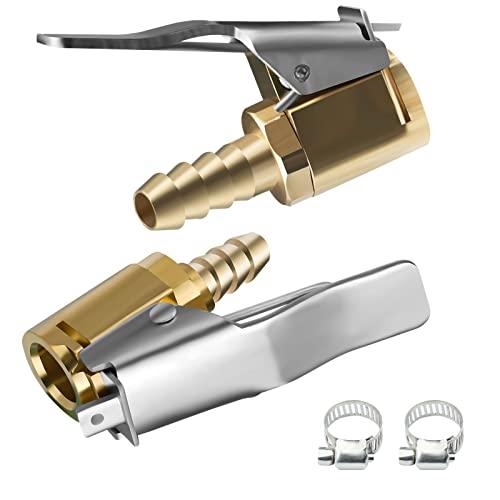 URAQT 2 Pezzi Connettore Valvola Mandrini Pneumatica Universale, 8mm Connettore gonfiaggio pneumatici, connettori per valvole per Gonfiatori Pompa d'Aria Compressore Macchina