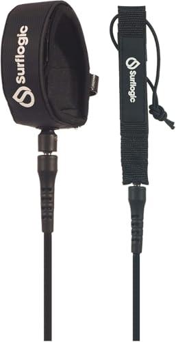 SURF LOGIC Surflogic Leash PRO 7 Black Accessori, Adulti Unisex, Nero (Nero), Taglia Unica