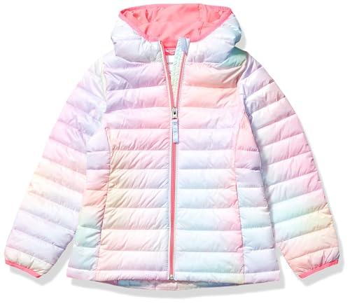 Amazon Essentials Piumino Leggero con Cappuccio Impermeabile e Ripiegabile Bambine e Ragazze, Rosa Sfumature, 5 Anni