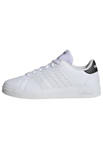 adidas Unisex - Bambini e Ragazzi Advantage Base 2.0 Junior Shoes, Cloud White/Cloud White/Core Black, 38 EU