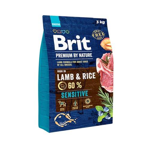 Brit Premium Sensitive, cibo secco con agnello per cani sensibili, 3 kg