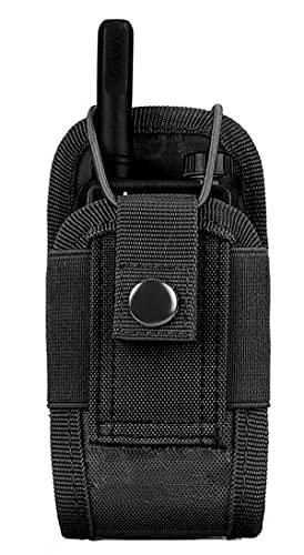 Litensh Molle Porta Radio, Porta Radio da Cinturone Cintura Tattico Polizia Walkie Talkie Pouch Case per cintura di servizio radio fondina tattica caccia citofono borsa interfono