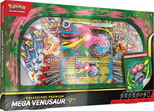Pokémon: collezione premium Mega Venusaur-ex del GCC Pokémon (una carta promozionale olografica, una carta promozionale lenticolare gigante e otto buste di espansione)