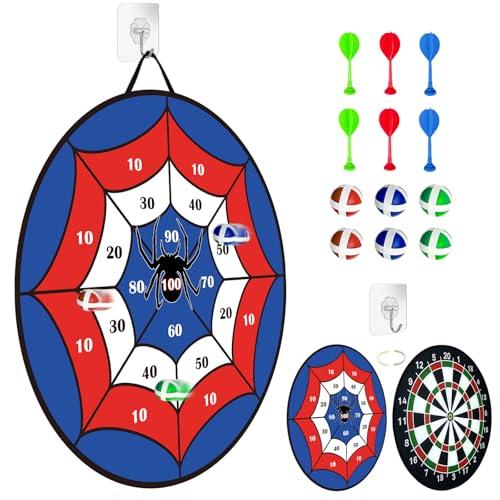 Halloween Bersaglio per freccette double face con palline，Freccia bersaglio,Obiettivo a doppia freccias, La scelta preferita dei giochi di festa, può essere regalato