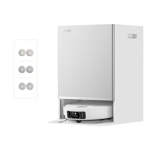 DREAME Matrix10 Ultra Robot Aspirapolvere e Lavapavimenti, Superamento Ostacoli 8 cm, Aspirazione 30.000Pa, Auto-svuot/Riemp, Autopulizia Moci, 0 Grovigli, Rileva 240+ Ostacoli, Controllo Vocale