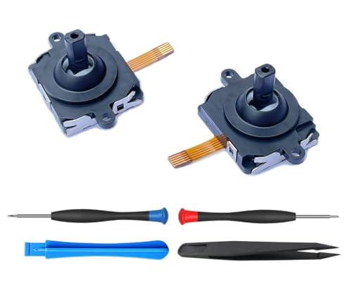 ElecGear Joystick di Ricambio per Oculus Quest, 2x Analogico Stick Controller Sensore Thumbstick Module per Quest Visore VR Controller Touch con Kit di Strumenti di Riparazione