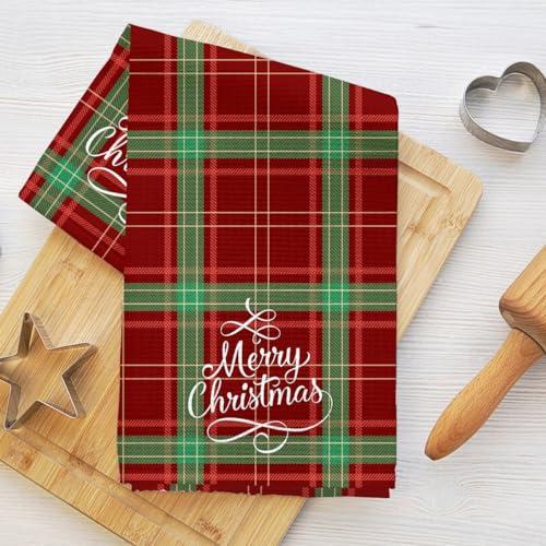 Strofinacci da cucina natalizi, assorbenti, morbidi, strofinacci a tema natalizio, per cucina, bagno, soggiorno, per donne, mamma, zia