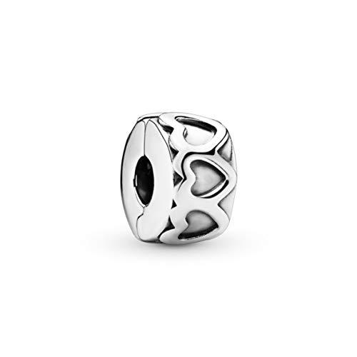 PANDORA Icons Clip con cuore in argento