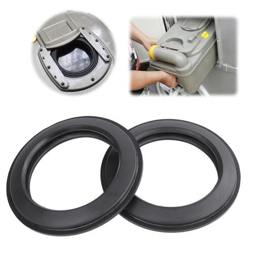 Guarnizione WC RV per Thetford C200 C250 C260 C400 C2 C3 C4, guarnizione in gomma per camper WC con guarnizione scorrevole, impermeabile, per WC Thetford, confezione da 2