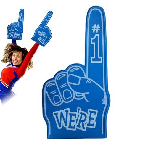 Dito per Mano in Schiuma Sportiva - Mano Grande in Schiuma per Tifo Sportivo, Mano in Schiuma per Tifo per Lo Sport, Dita E Mani in Schiuma da 18 Pollici per Lo Sport, per Giochi di Eventi D