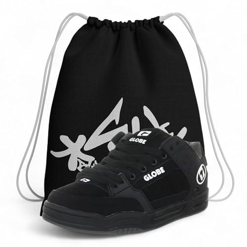 Scarpe da Skateboard – Scarpe Globe Tilt da Ginnastica Unisex Skate – Sneakers Resistenti con Sacca Abbinata (Sistema Taglie Calzature EU, Adulto, Numero, Larga, 43)