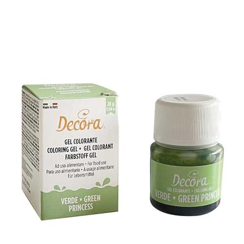 Decora 9600826 Gel Colorante Decora Verde Princess 28 G, dal colore intenso e brillante