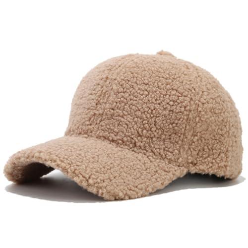 DURINM Baseball cap Winter Cappello Baseball Invernali Cappellino in Lana Berretto da Baseball Unisex Cappelli Invernali Cappelli per Circonferenza della Testa Cappellino con Visiera