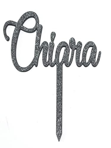 Cake topper con nome/decorazione per torta compleanno, feste- personalizzalo con il tuo nome - molti colori disponibili