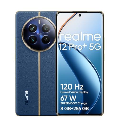 realme 12 Pro+ 5G Smartphone 8+256GB, Fotocamera Sony IMX890 OIS Zoom ottico 3X, Snapdragon 7s Gen 2 5G, Display curvo Vision da 6,7