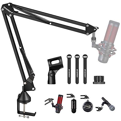 Braccio Microfono,Aokeo Ak-35 Mic Sospensione Boom Scissor Braccio del Supporto per Blue Yeti,Nano,Snowball ice,Hyperx QuadCast s,HyperX SoloCas