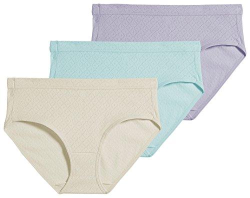 Jockey 3-PK Elance Breathe Hipster Panties 1540 6 Paste Purple/Green/Beige