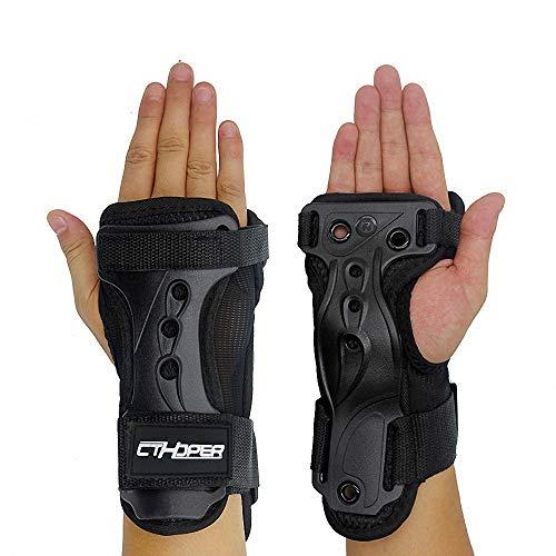 CTHOPER Protezioni Polso Protettivo Polsiera per Uomo e Donna Protezione Polsi per Snowboard, Skateboard e Rollerblade, Pattinaggio, Sci
