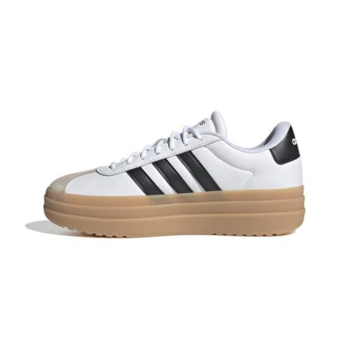 Adidas Donna VL Court Bold Shoes, Ftwr White/Core Black/Wonder Beige, 36 EU