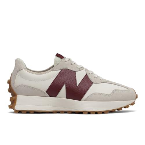 NEW BALANCE 327, Sneaker Donna, Moonbeam/Classic Burgundy, 37.5 EU