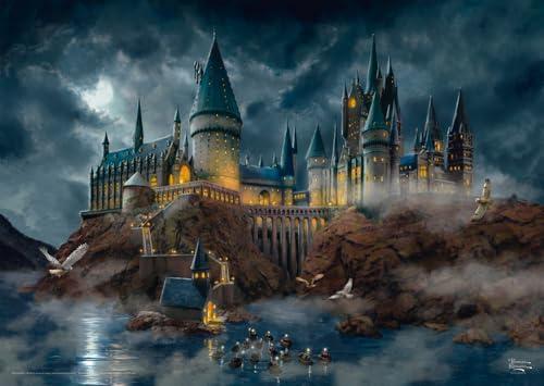 Schmidt Spiele 58577-Puzzle da 1000 pezzi, Thomas Kinkade, Wizarding World, Harry Potter, Castello di Hogwarts, Multicolore, 69.3 x 49.3 cm, 58577