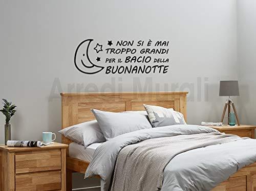 ADESIVI MURALI FRASE ADESIVA BUONANOTTE DECORAZIONI DA PARETE CAMERA DA LETTO WALL STICKERS DI ARREDI MURALI