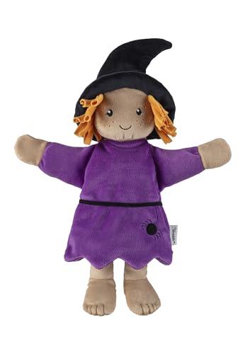 Pupazzo a mano strega giocattolo morbido per teatro Kasperle, raccontare storie e primo gioco di ruolo, per ragazze e ragazzi