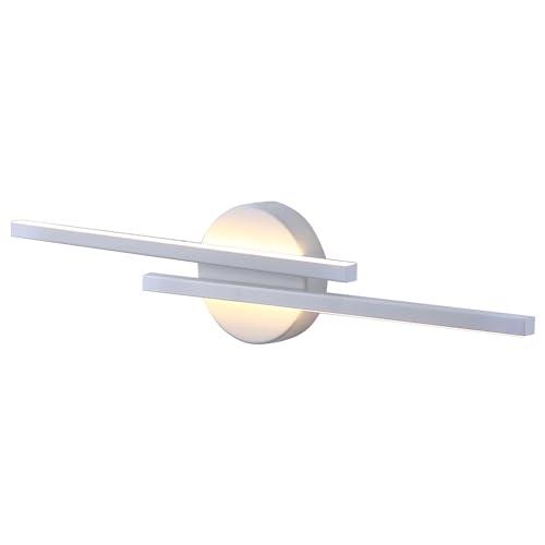 Miratic Lampada Specchio Bagno 14W 1540lm 4000K Applique Bagno Due Colori Disponibili Finitura Elegante in Alluminio IP44 Lampada Bagno Lunghezza da 55 cm (bianco)