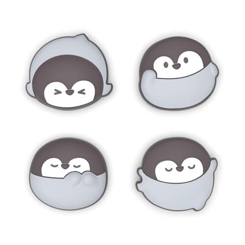 playvital Copri Levette Analogiche per Nintendo Switch 2, Gommini Silicone Thumb Grip Joystick Caps per Joycon 2, Accessori Carini per Switch 2, 4 Pezzi, Pinguini Carini