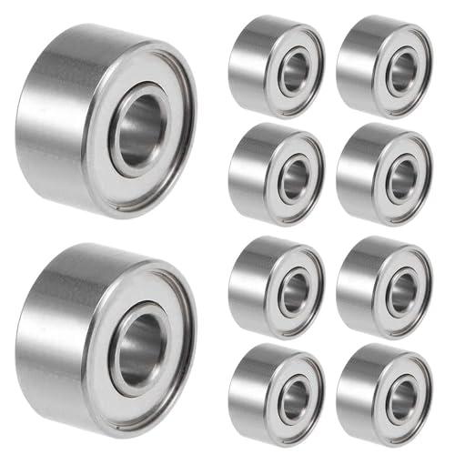 10 cuscinetti a sfera 693ZZ, 3 x 8 x 4 mm Micro Cuscinetto A Sfere A Gola Profonda In Acciaio