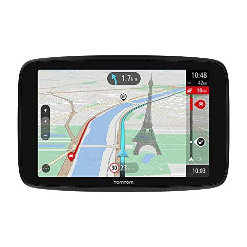 Navigatore per automobili TomTom GO Navigator (6 pollici, informazioni sul traffico in tempo reale e Avvisi su Tutor e Autovelox di prova, Mappe del mondo, aggiornamenti tramite WiFi)