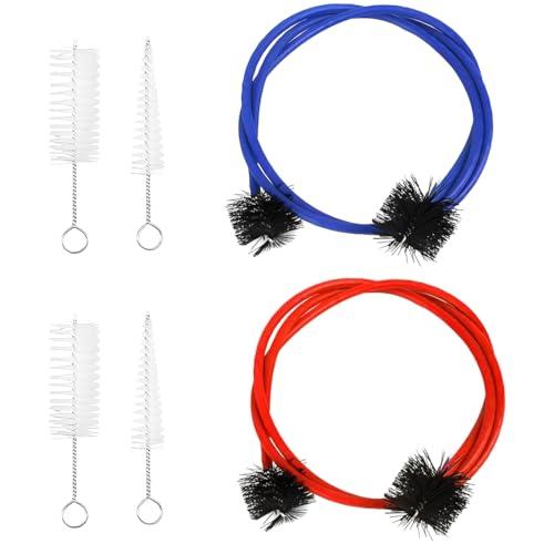 EIHI 2 Set Kit Pulizia Tromba Accessori di Pulizia per Ottoni Kit di Spazzola per Valvola di Pulizia e Manutenzione per Strumenti a Fiato (Trombe Bugles Coni Euphoniums Tubas)