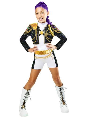 RUBIES COSTUME KPOP RUMI GOLD CLASSIC, per ragazza, ragazze, k-pop, Rumi, netflix, Top, giacca e pantaloncini, licenza ufficiale Netflix, demon hunters, huntrix, carnevale, feste e cosplay. TAGLIA XS