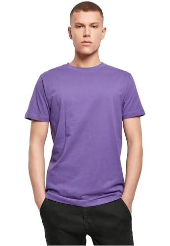 Build Your Brand T-Shirt Round Neck, Ultraviolet, M, Uomo