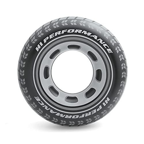 Intex 59252NP - Salvagente Gonfiabile Mare Ruota, Vinile, Nero, 91 cm