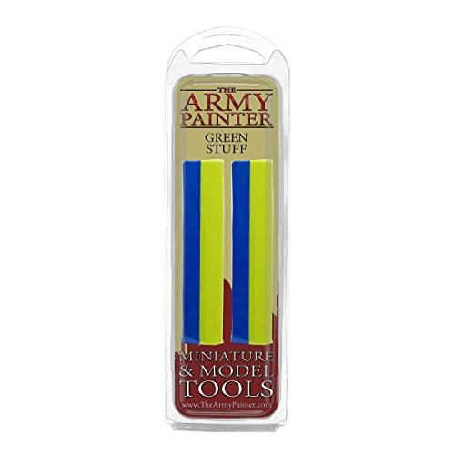 The Army Painter | Green Stuff | 2 Parti di Mastice Epossidico | Pasta da Modellare Adesiva | Per Scolpire, Assemblare e Trasformare Modelli in Miniature in Plastica, Resina e Metallo