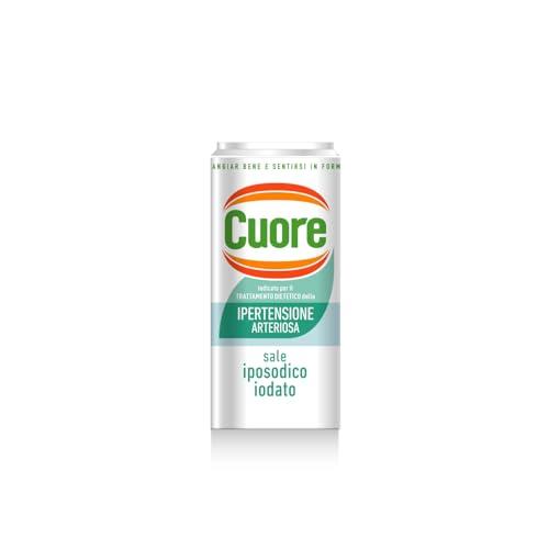 Cuore, Sale Iposodico Iodato, Formato da 180 g, Ridotto Apporto Di Sodio