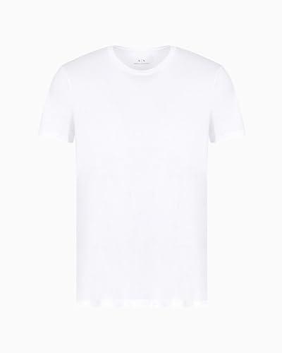 ARMANI EXCHANGE Pima Cotton Jersey Tee, T-Shirt, Uomo, Bianco, XS