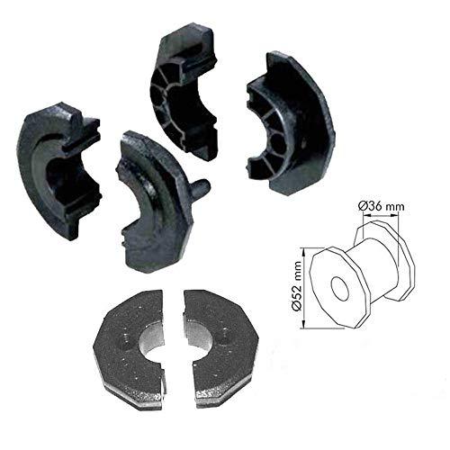 grandeemporio Calcio Balilla ricambi boccole A90 per Calcetto con aste uscenti Diametro mm.16, Confezione Otto (8) boccole.