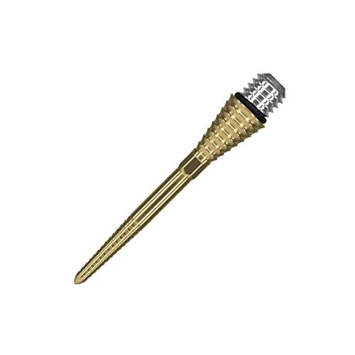 Target Darts Conversion Punti Swiss Point Grooved Oro 30mm Punti Freccette - Convert Punta Morbida To Punta d'Acciaio