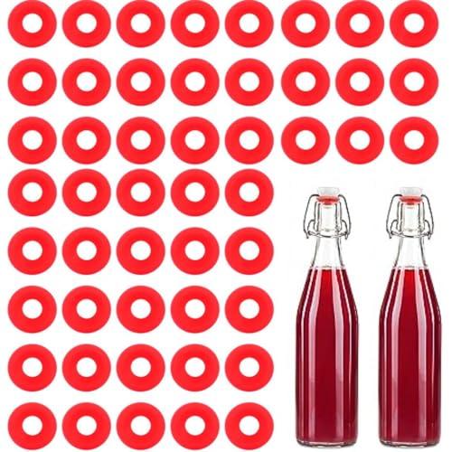 Vigormat - Set di 50 Guarnizioni in Gomma per Bottiglie da 0,33 L Fino a 1 L per Tappi Meccanici Uso Sigillatura Bottiglie di Birra Fatta in Casa