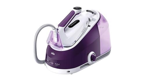 Braun CareStyle 5 IS5247VI, Ferro da Stiro a Vapore con Tecnologia FreeGlide 3D, 145 g/min di Vapore, Riscaldamento Veloce, Modalità iCare, Stiratura Verticale, Serbatoio 2L Rimovibile, 2400W, Viola