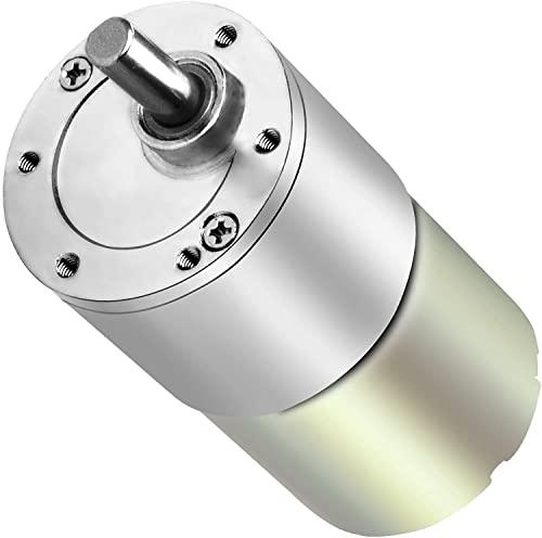 ICQUANZX Motoriduttore DC 12V 200R Riduttore elettrico ad alta coppia con riduttore di velocità micro motorizzato Diametro albero di uscita centrato