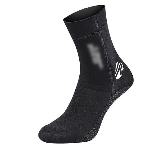 pdodo Calzini in Neoprene 3mm, Calzari Sport Acquatici, Calzari Beach Volley, Calze Nuoto Antiscivolo, Calze Subacquea con Velcro per Immersioni, Nuoto, Surf, Vela