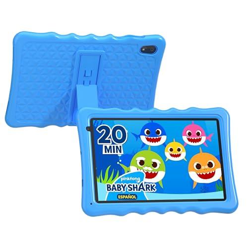 Tibuta Tablet per bambini 10 pollici Android 13 Tablet, 4GB RAM+32GB ROM (128 GB Espandibile), Controllo Parentale, Bluetooth, WiFi, App Pre-installed, Educativo con Custodia（Blu）